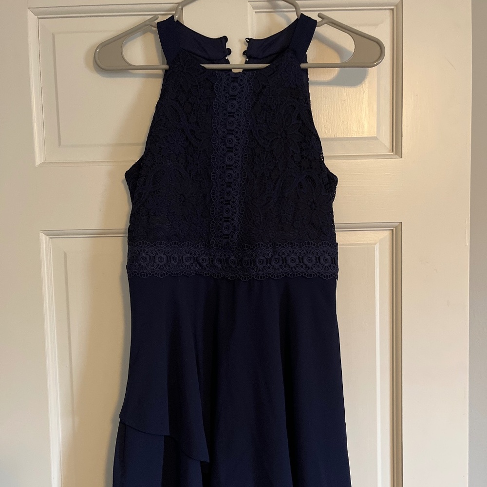 Navy blue party dress